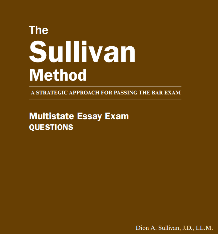 Multistate Essay Exam Book