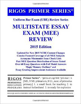 Multistate Essay Exam Review (MME)